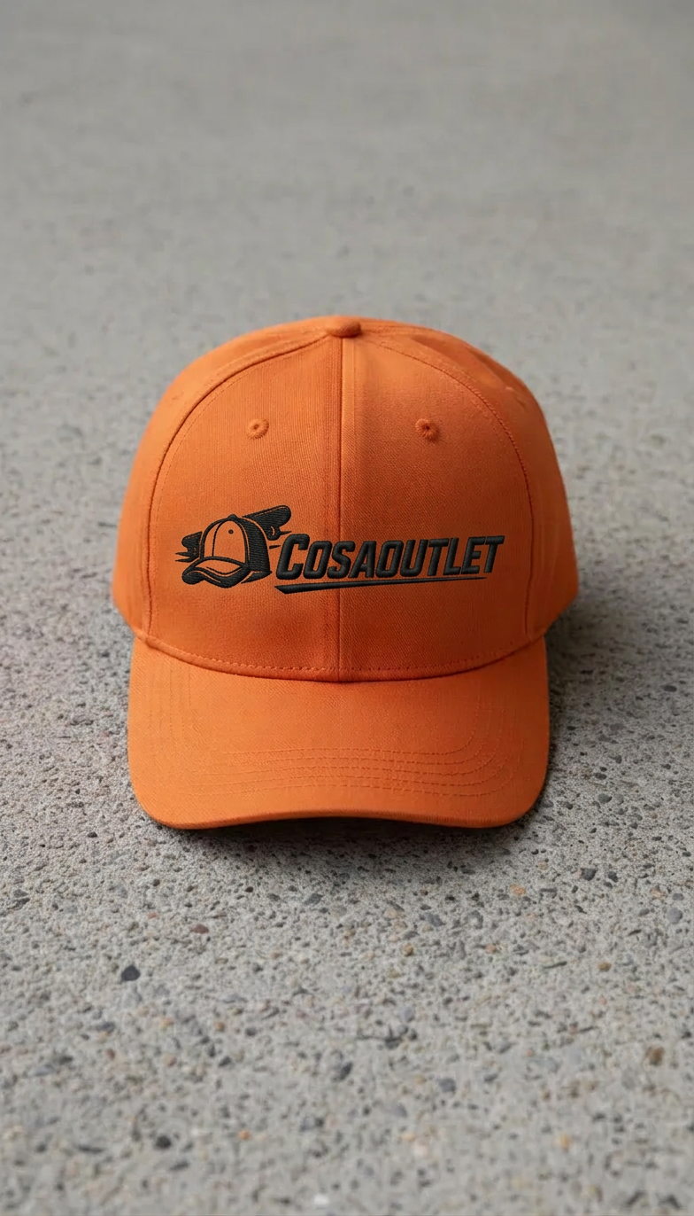 CosaOutlet Classic Orange Snapback Cap – Premium Casual Baseball Hat